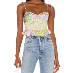 NWT For Love & Lemons Emily Top - Small